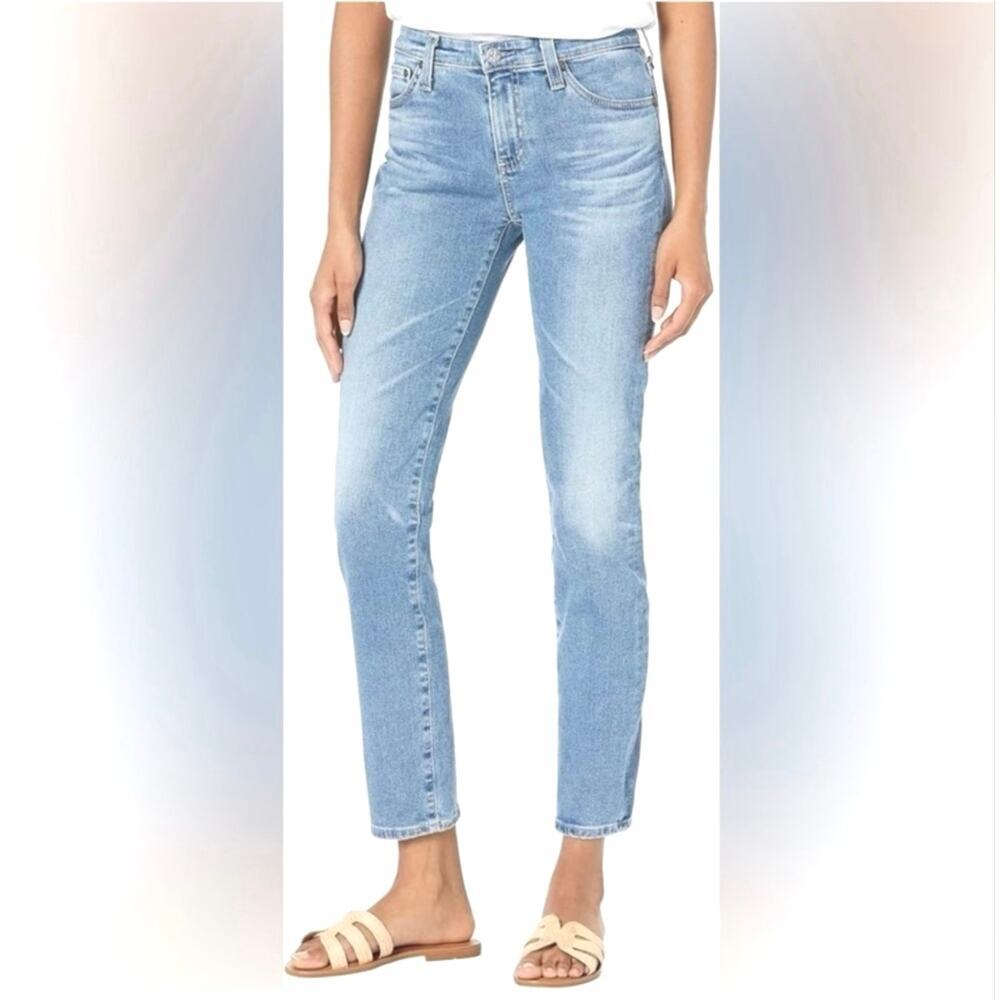 AG Womens The Stilt Cigarette Leg Raw Hem Jeans Size 26R